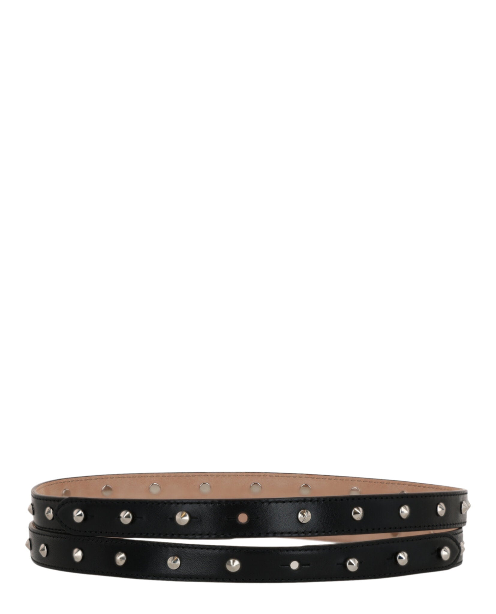 Alexander McQueen Womens Studded Double Belt