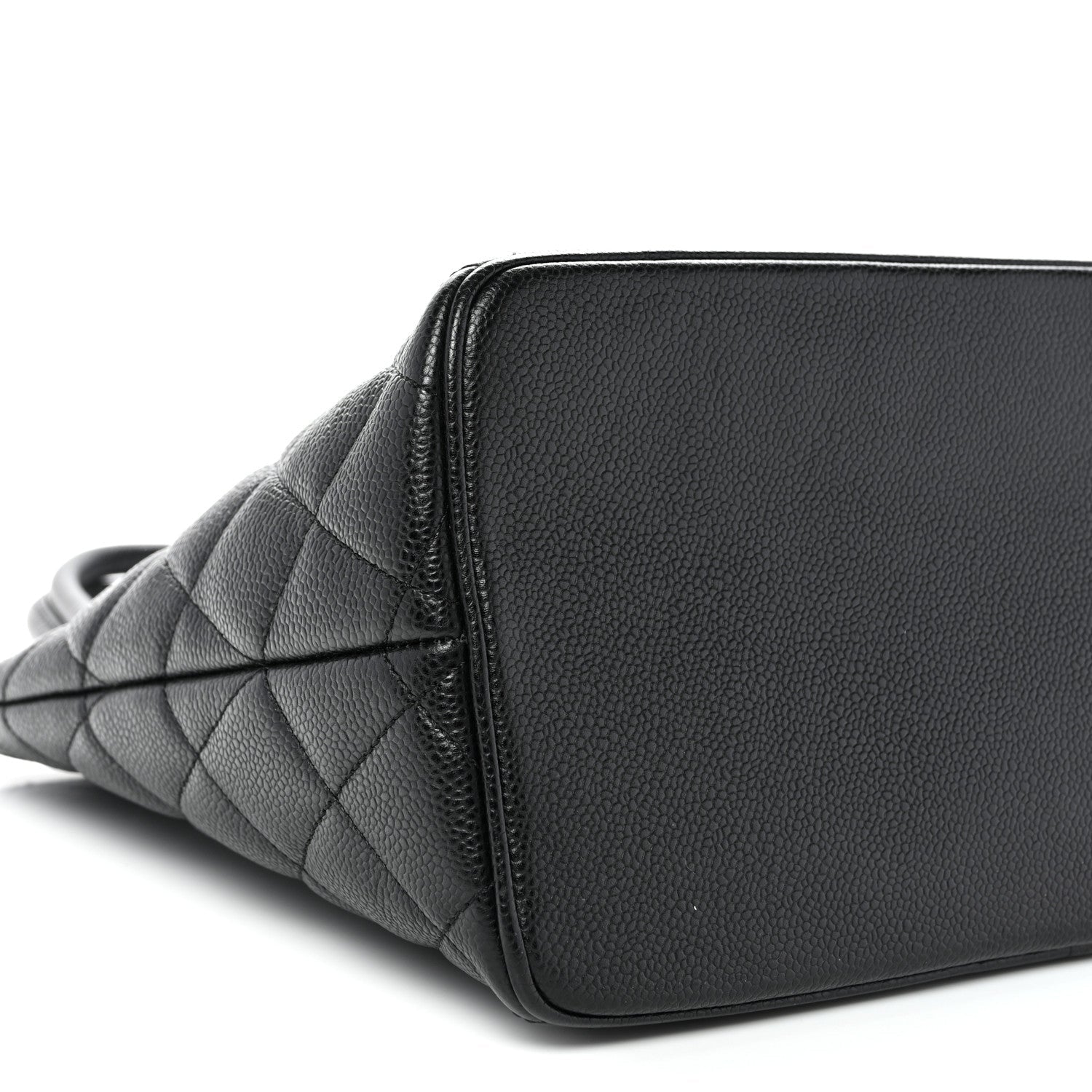 Caviar Quilted Medallion Tote Black