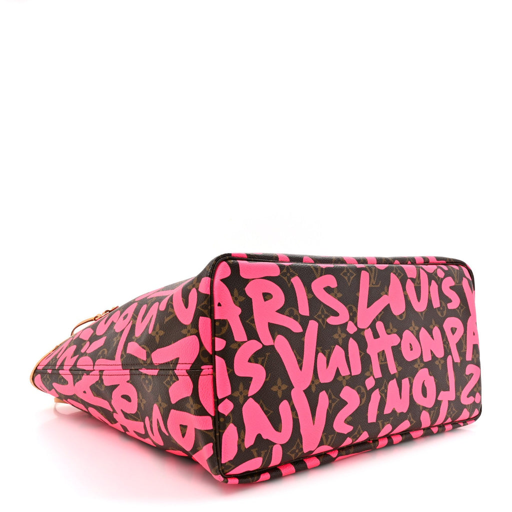 Monogram Graffiti Neverfull GM Fuchsia
