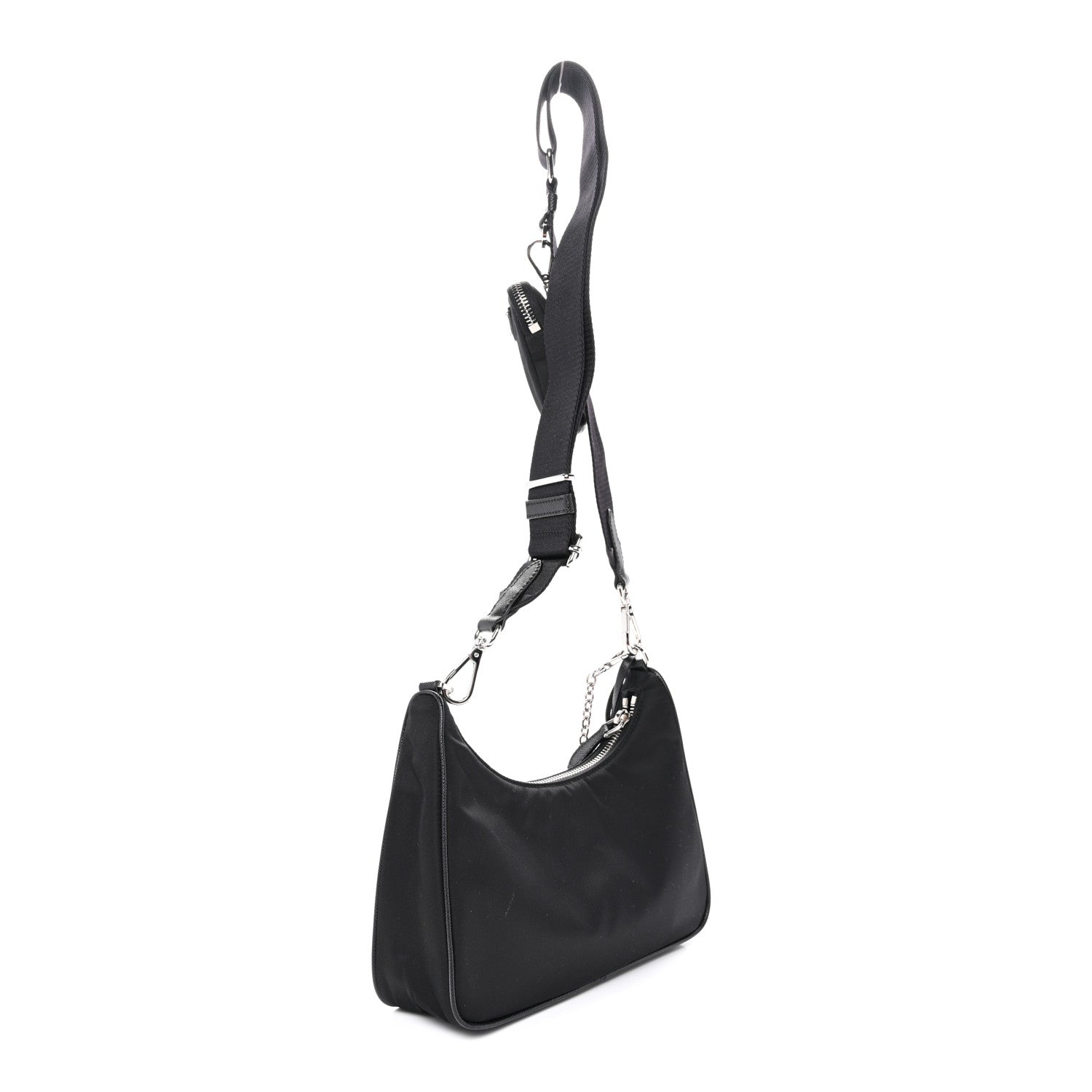 Re-Nylon Saffiano Re-Edition 2005 Shoulder Bag Black