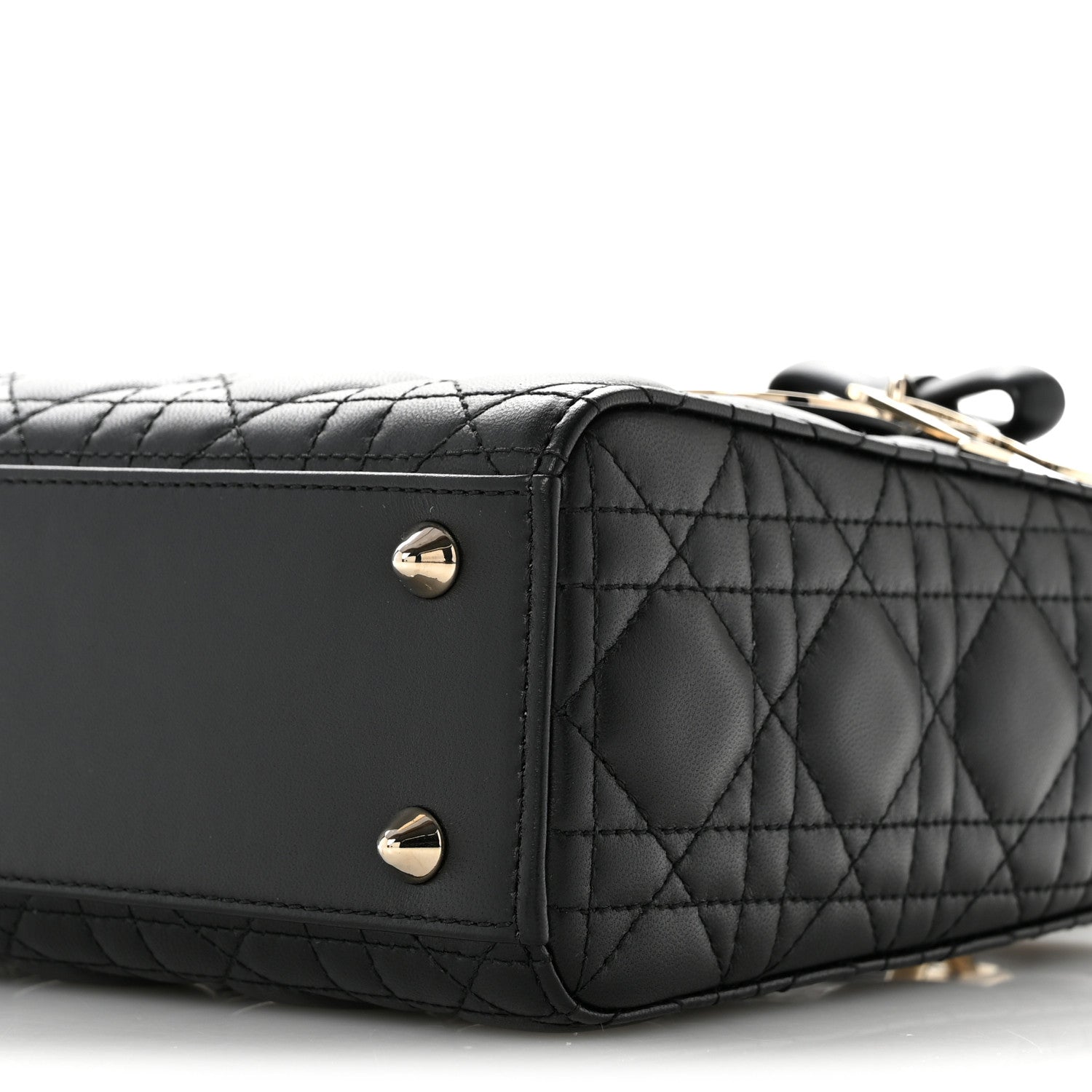 Lambskin Cannage Small Lady Dior Black