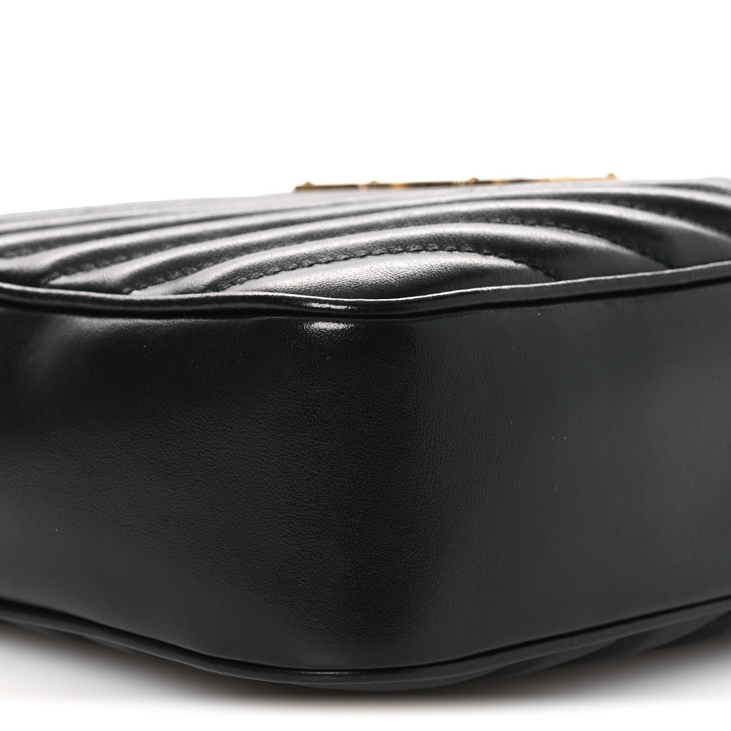 Calfskin Matelasse Monogram Lou Camera Bag Black
