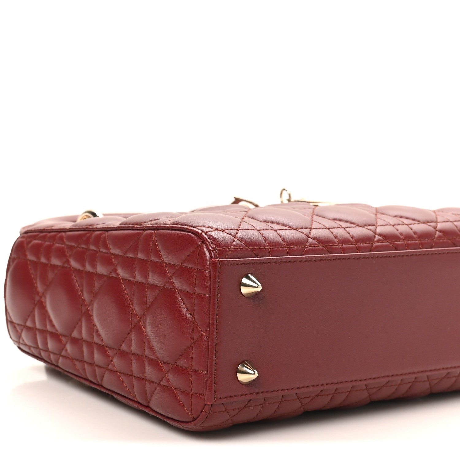 Lambskin Cannage Small My ABCDior Lady Bordeaux
