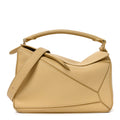 Grained Calfskin Small Puzzle Bag Dark Butter