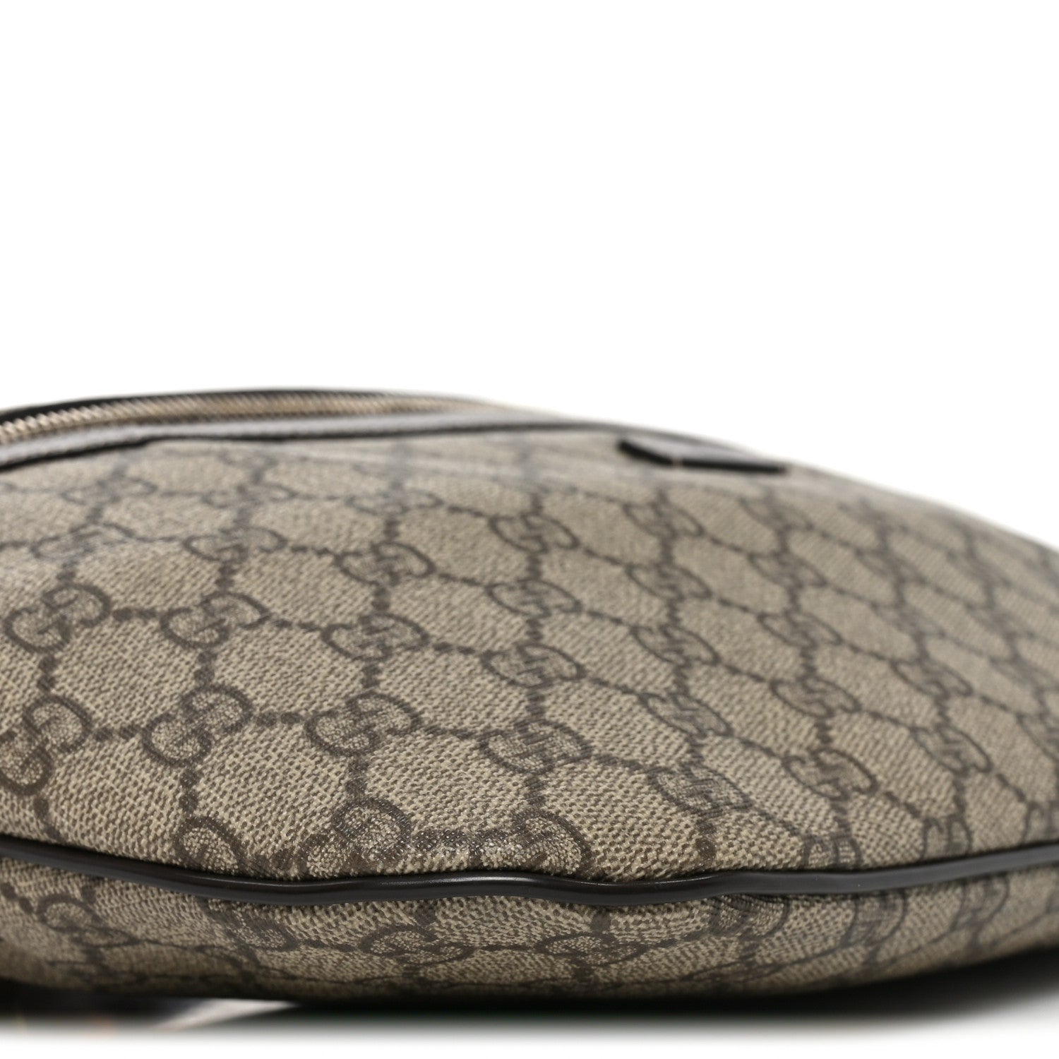 GG Supreme Monogram Belt Bag Dark Brown