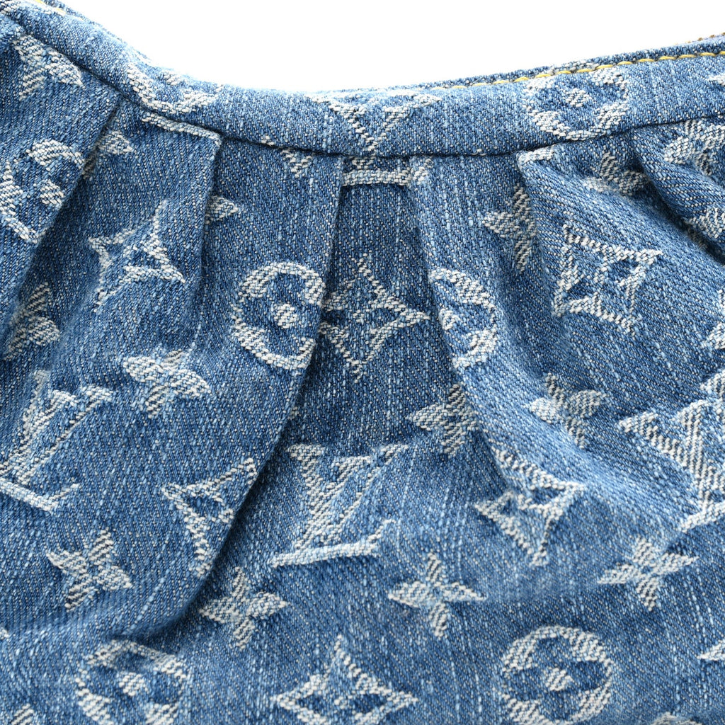 Monogram Denim Pochette Valley Blue