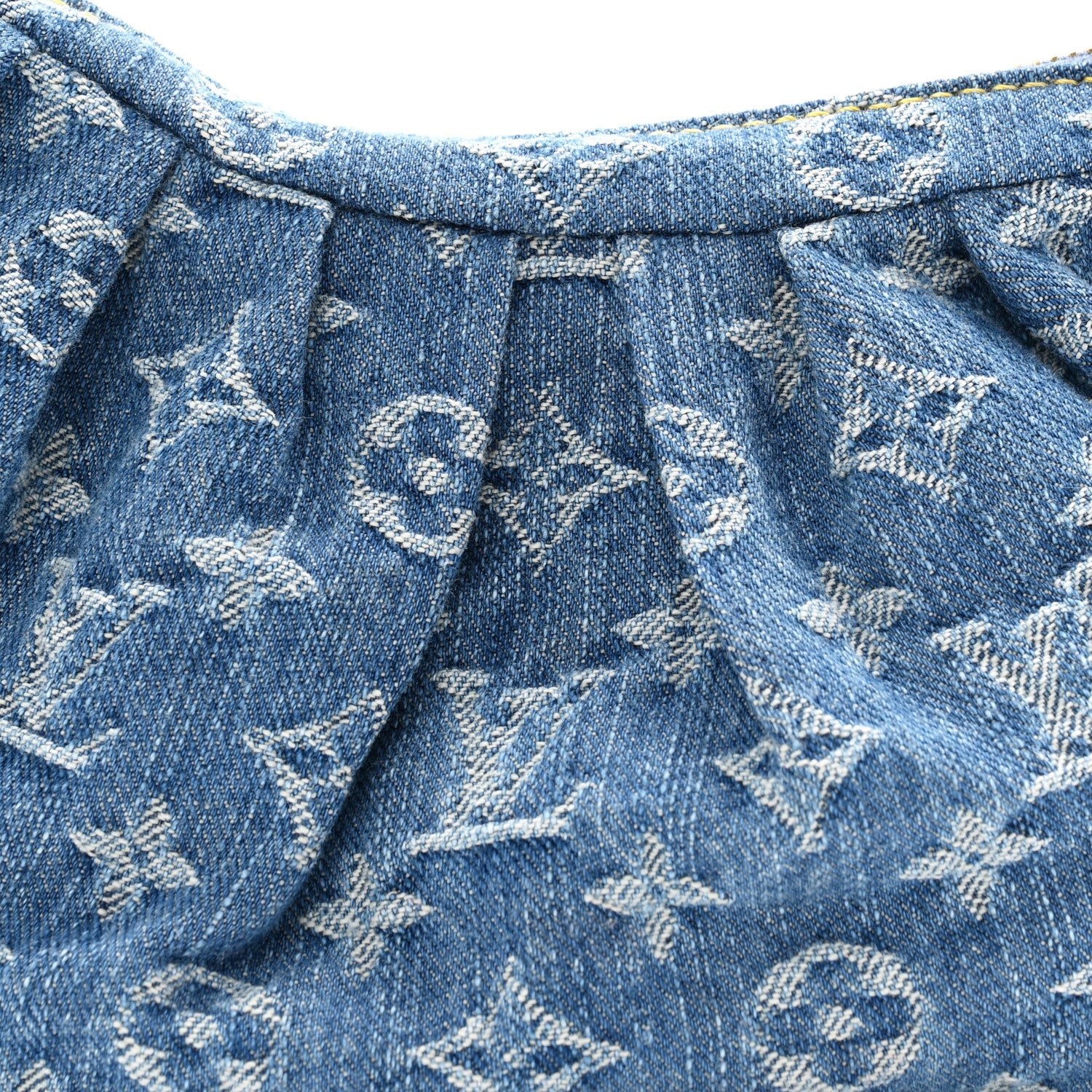 Monogram Denim Pochette Valley Blue