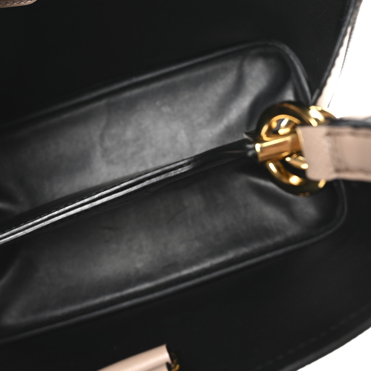 Saffiano Cuir Panier Bucket Bag Cipria Black