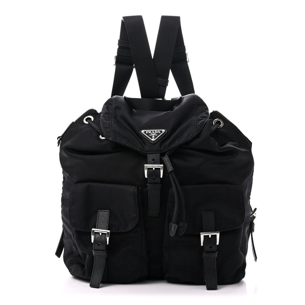Nylon Vela Medium Backpack Black