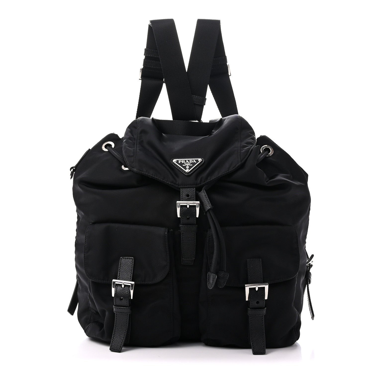 Nylon Vela Medium Backpack Black