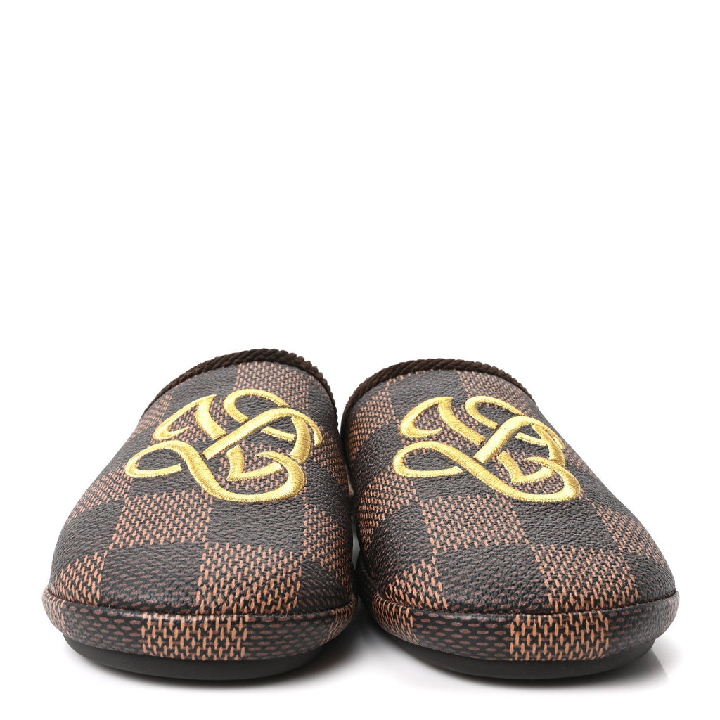 Damier Ebene Palace Slippers 7 Mocha