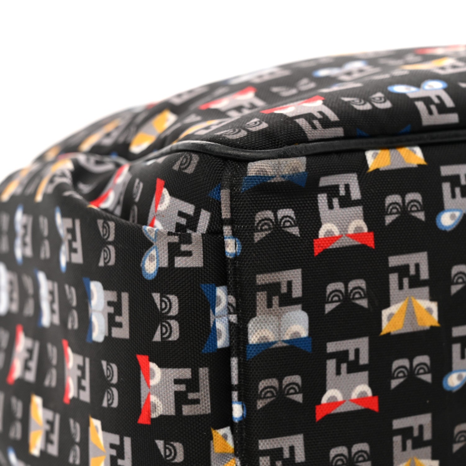 Nylon FF Monster Diaper Bag Black Multicolor