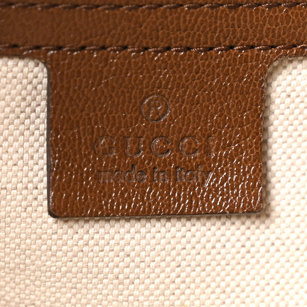 Monogram New Sakai Calfskin Lux Horsebit 1955 Tote Bag Beige Ebony Brown Sugar
