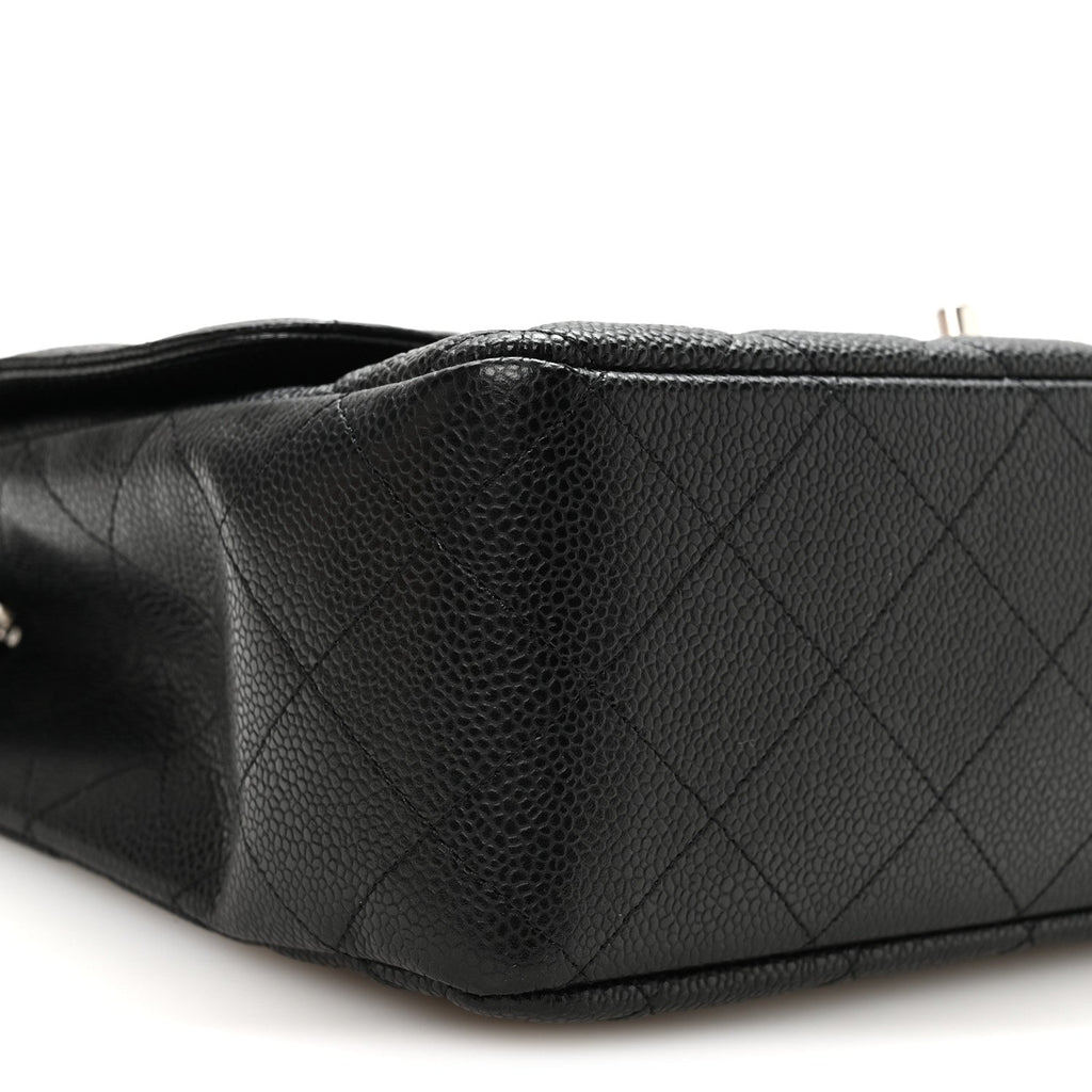 Caviar Quilted Jumbo Single Flap Black