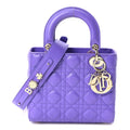 Lambskin Cannage Small My ABCDior Lady Dior Purple