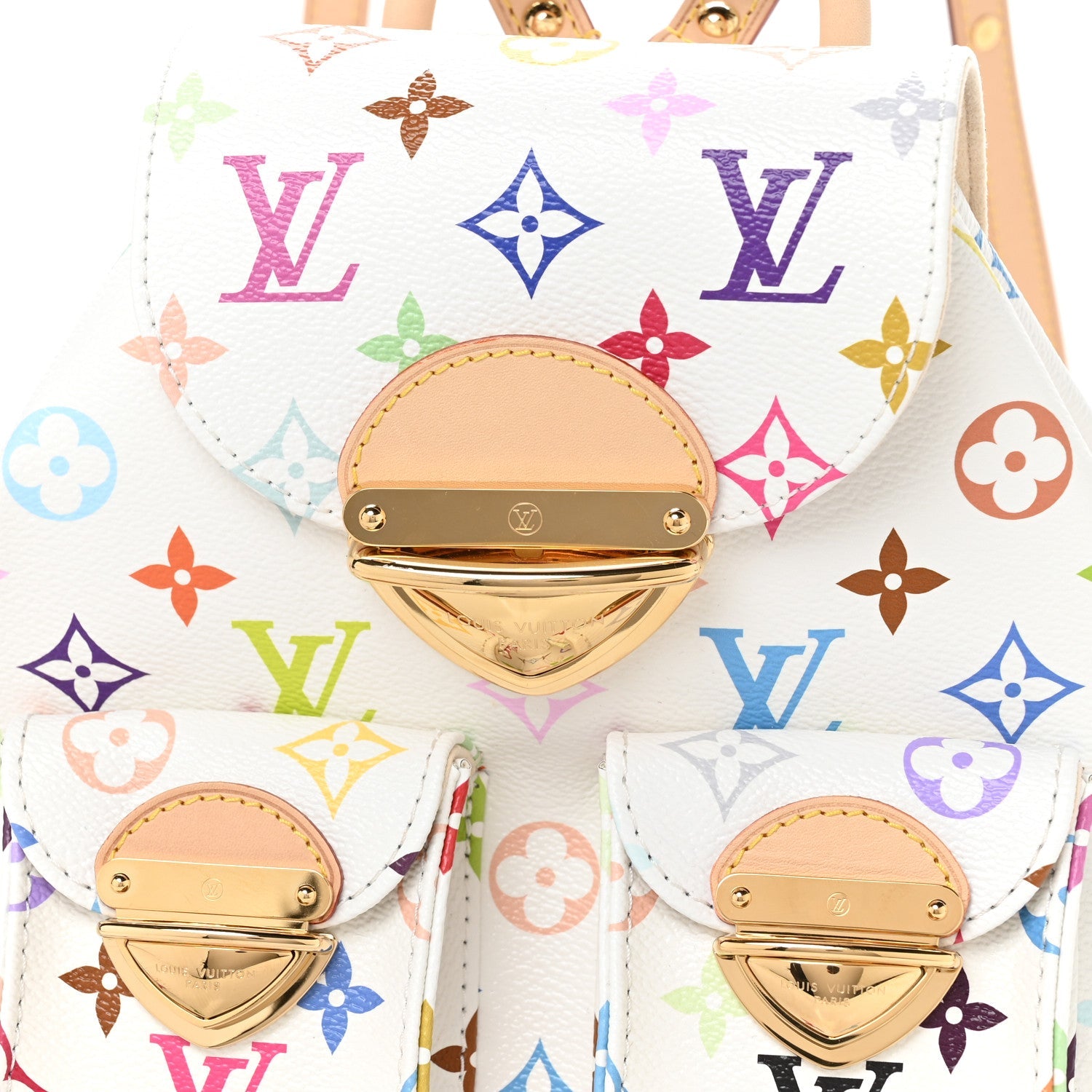 LV X TM Monogram Multicolor Venice Backpack White