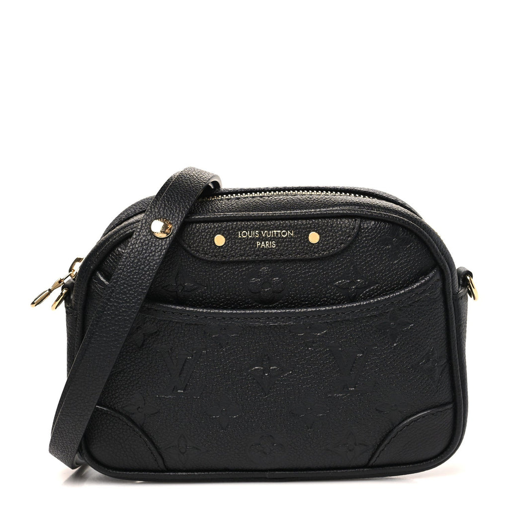 Empreinte Monogram Tiny Camera Bag Black