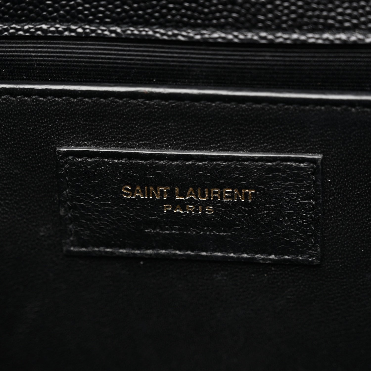 Grain De Poudre Textured Mixed Matelasse Triquilt Medium Monogram Satchel Black