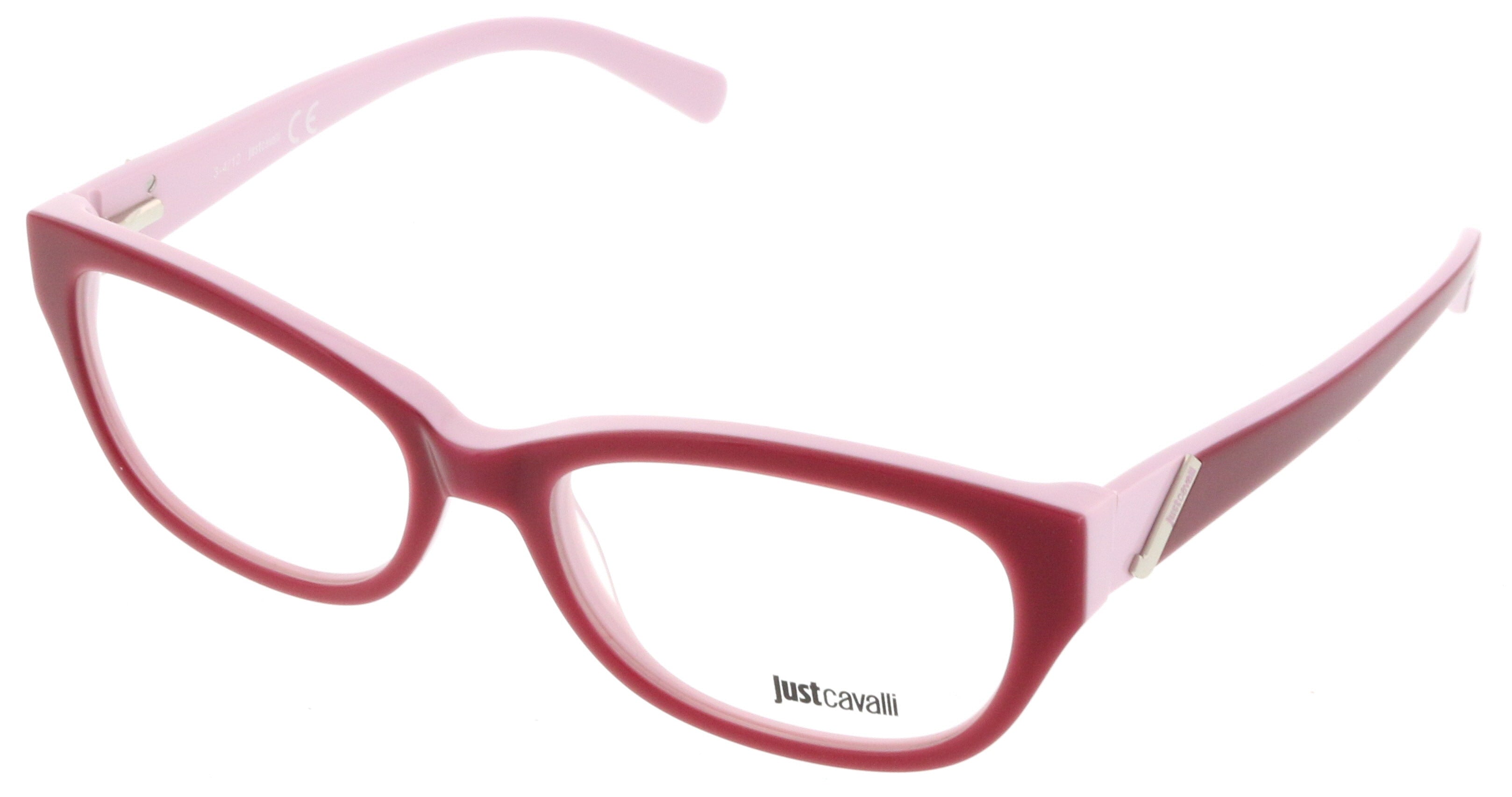 Just Cavalli Maroon Oval JC0537/V 071 Eyeglasses
