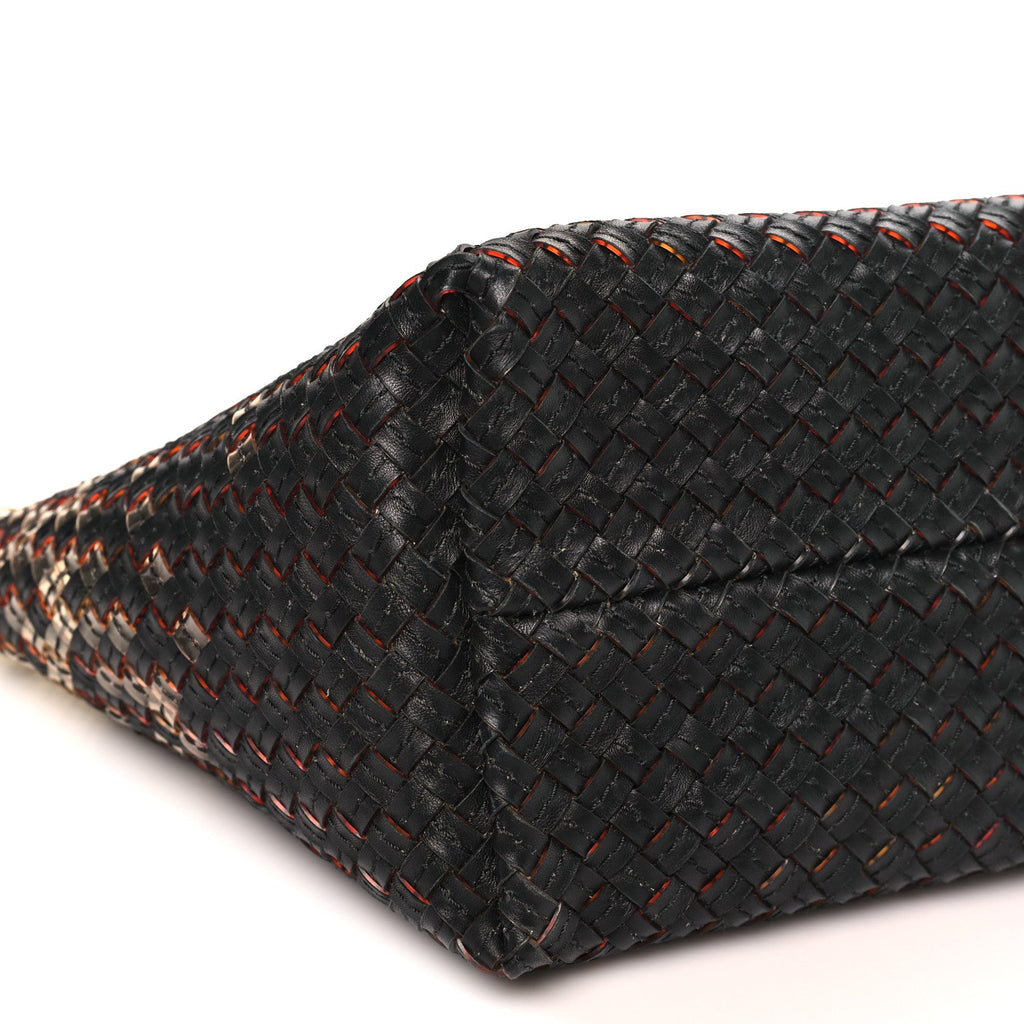 Nappa Intrecciato PVC Medium Cabat Black