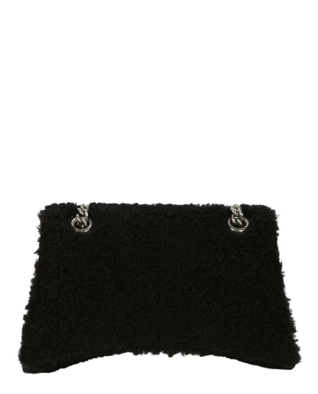 Balenciaga Womens Crush Small Chain Bag With Faux Shearling