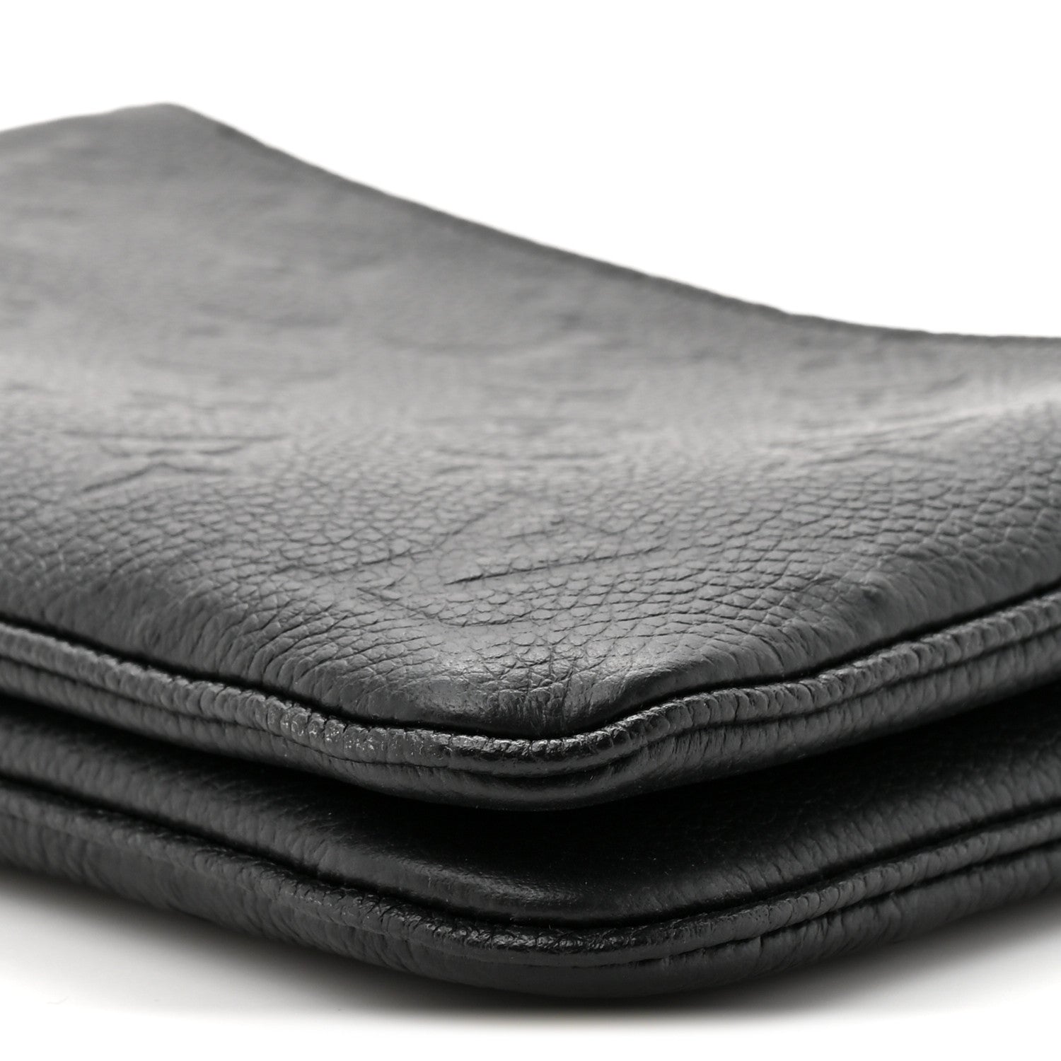 Empreinte Double Zip Pochette Black