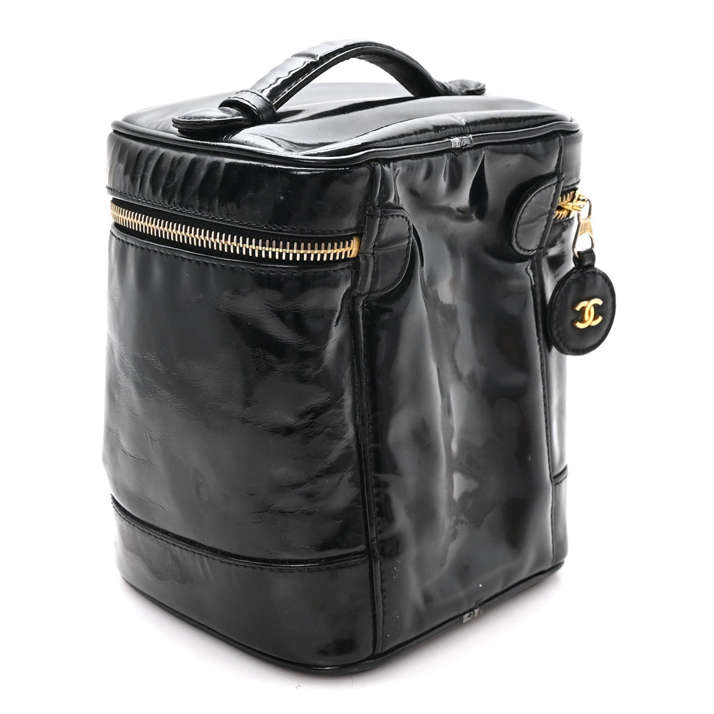 Patent Timeless Vanity Cosmetic Case Black
