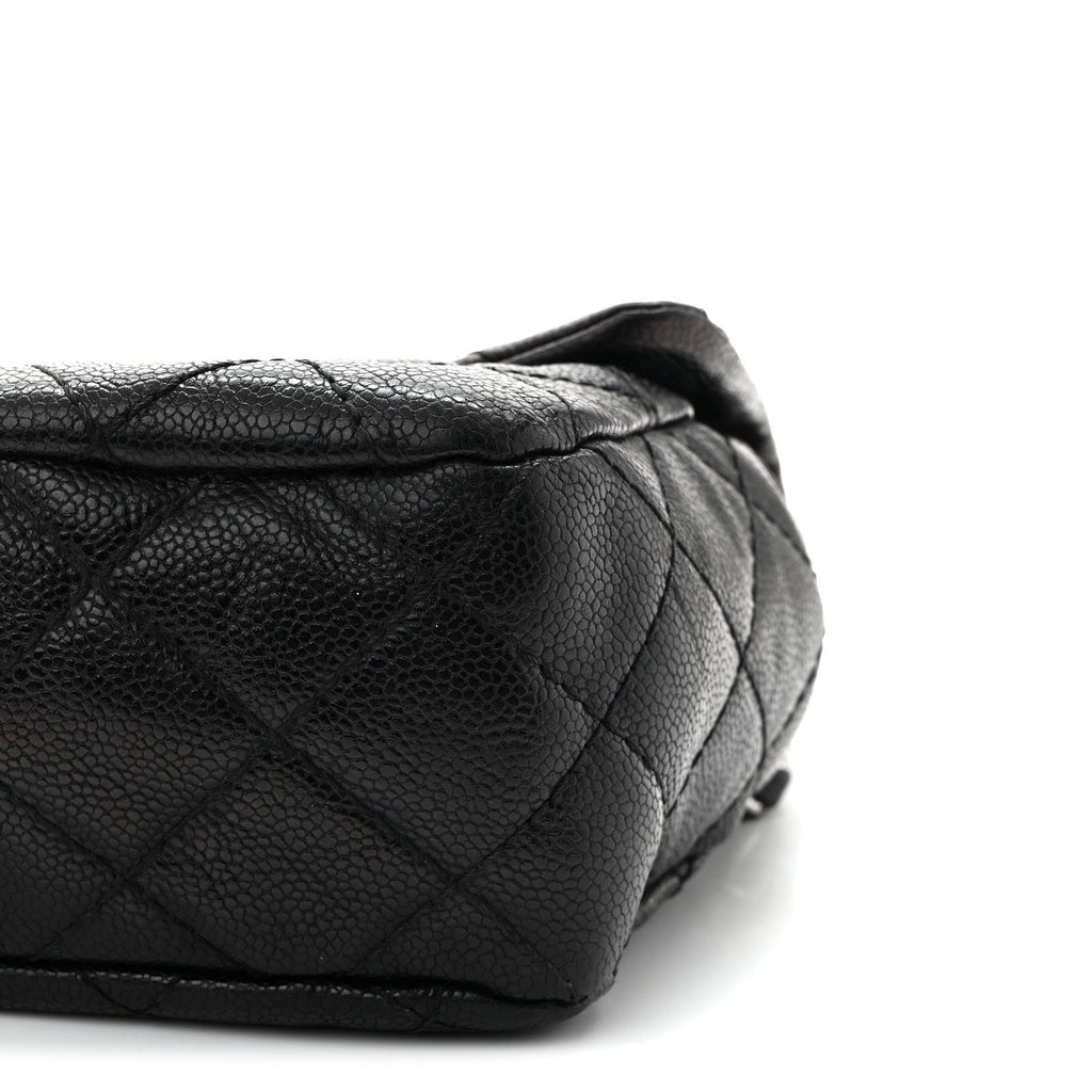 Caviar Quilted Jumbo Easy Flap Black