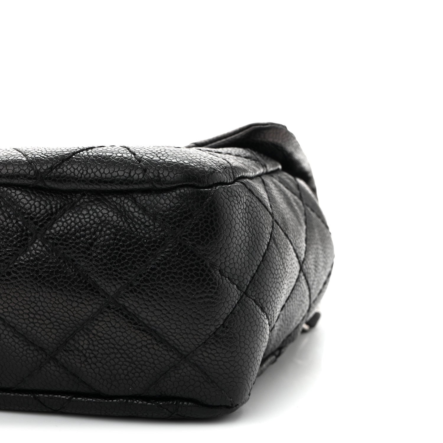 Caviar Quilted Jumbo Easy Flap Black
