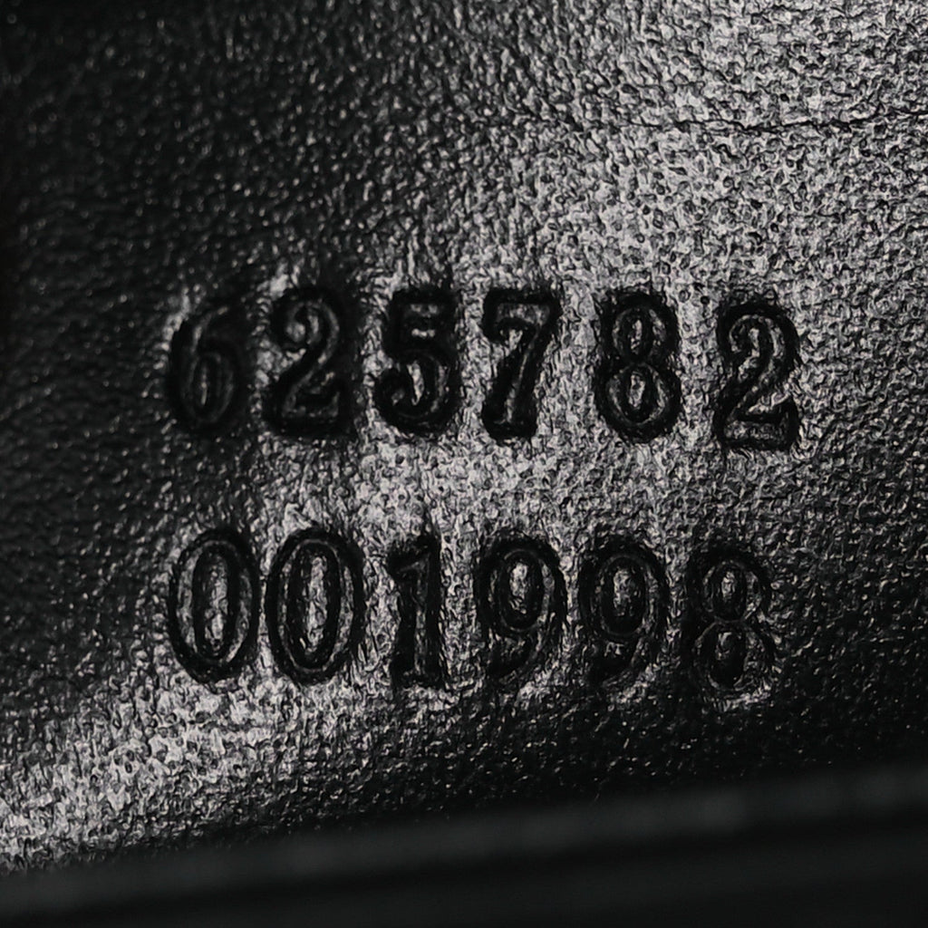 Calfskin GG Tennis Embossed Messenger Bag Black