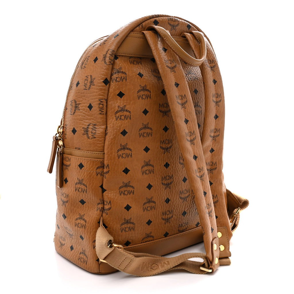 Visetos Studded Medium Dual Stark Backpack Cognac