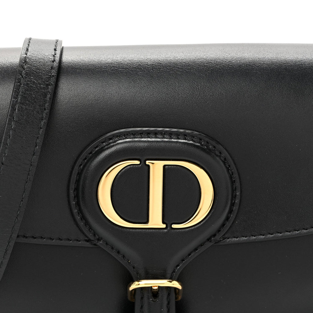Box Calfskin East West Bobby Bag Black