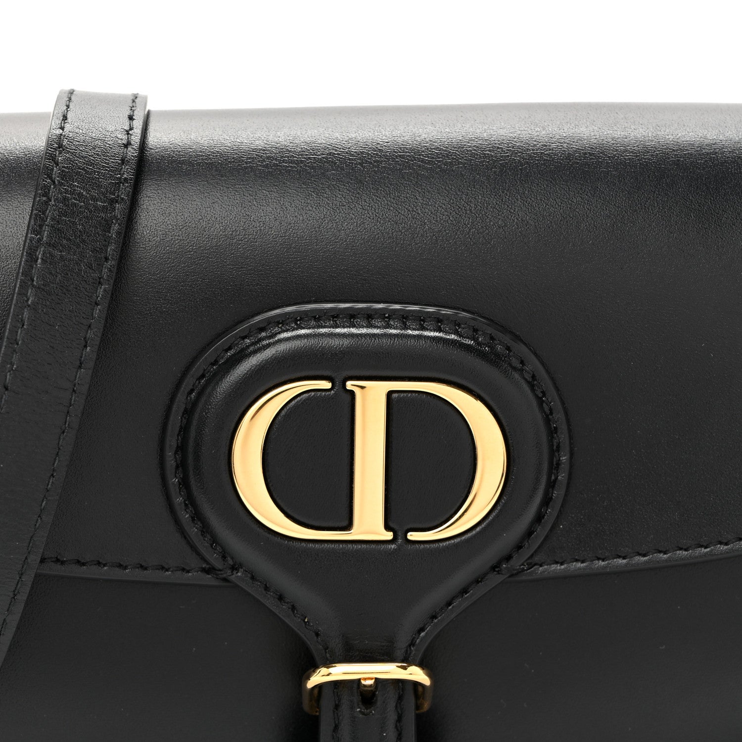 Box Calfskin East West Bobby Bag Black
