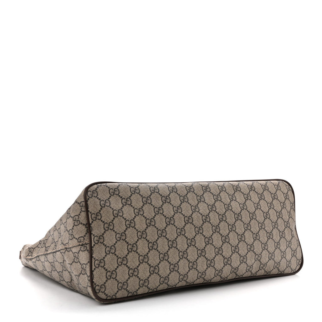 Soft GG Supreme Monogram Courrier Medium Crossbody Tote Beige New Acero