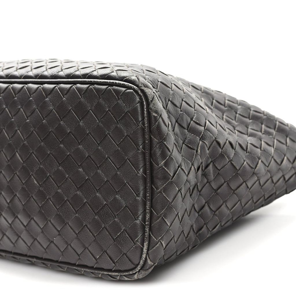 Nappa Intrecciato Small Shoulder Bag Ebano