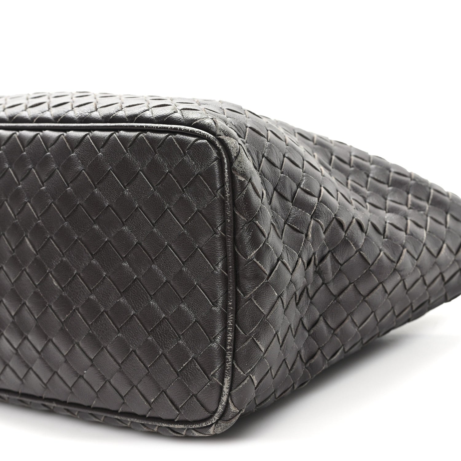 Nappa Intrecciato Small Shoulder Bag Ebano
