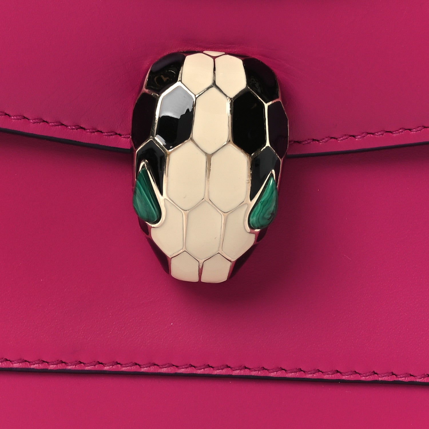 Calfskin Serpenti Forever Shoulder Bag Pink