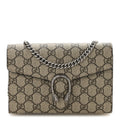GG Supreme Monogram Mini Dionysus Chain Wallet Beige Taupe
