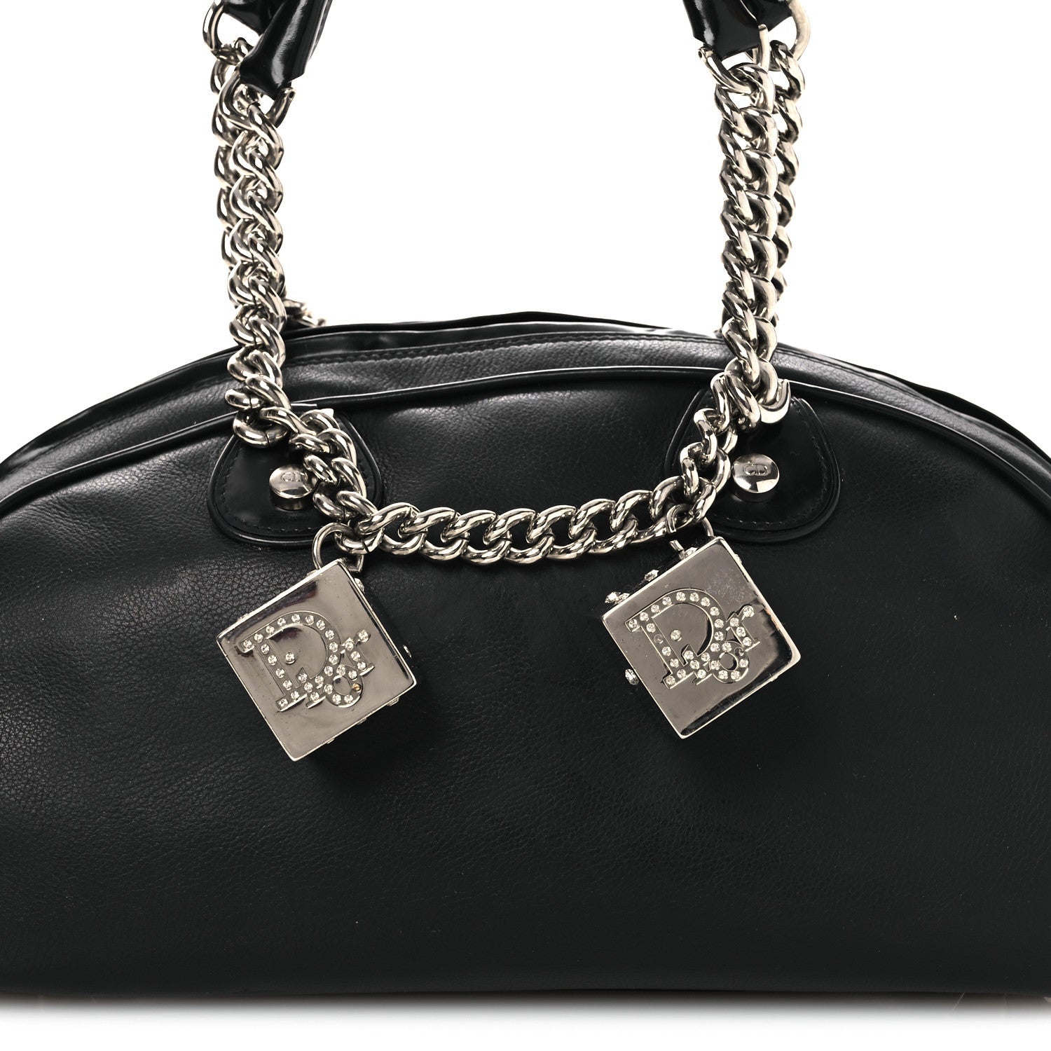 Calfskin Gambler Dice Bowler Black