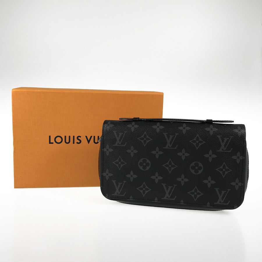 LOUIS VUITTON Monogram Eclipse Zippy XL M61698 Long wallet Round zipper