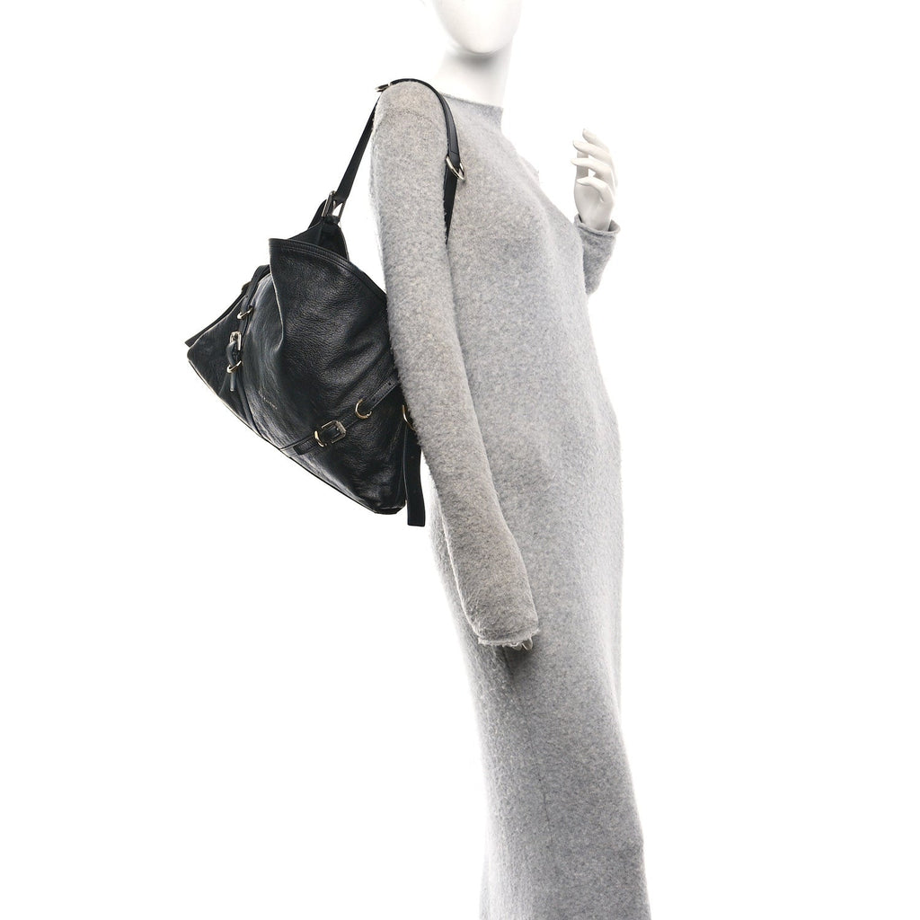 Calfskin Medium Voyou Bag Black