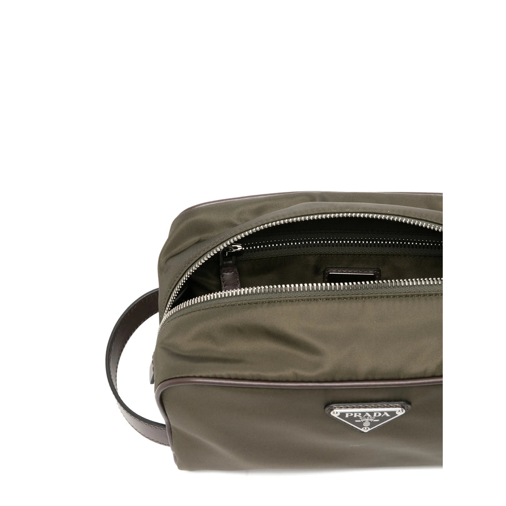 Prada Green Wash Bags Men