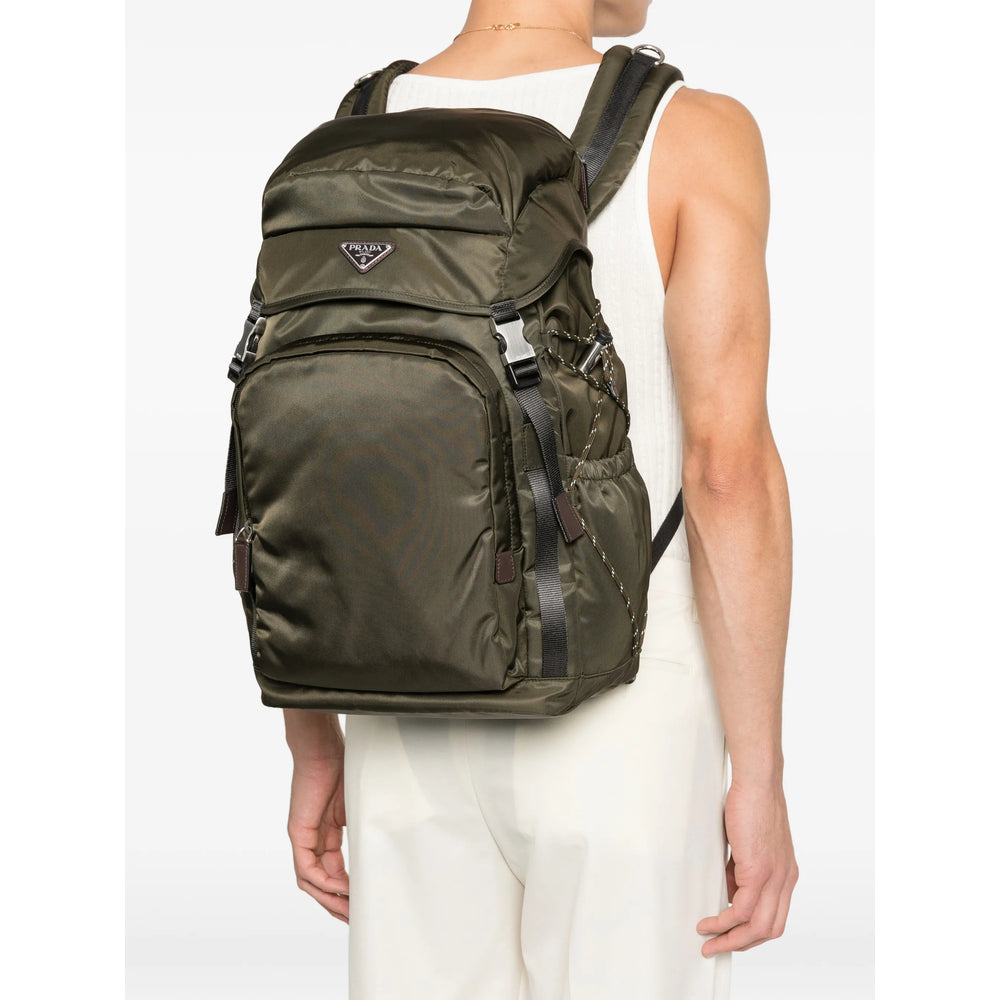 Prada Green Backpacks Men