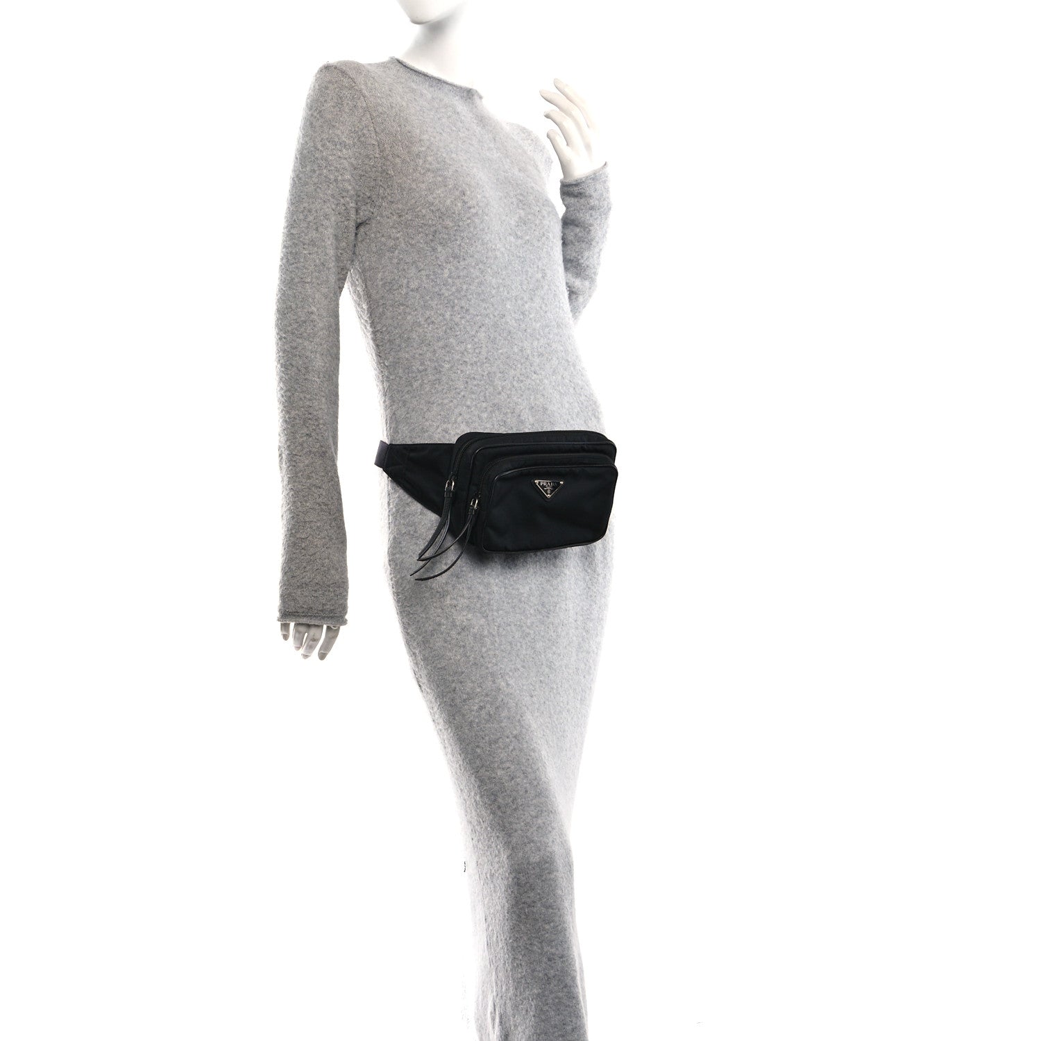 Tessuto Nylon Belt Bag Black