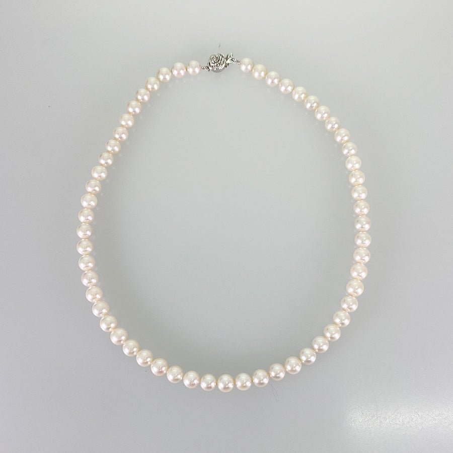 Necklace Silver Akoya Pearl