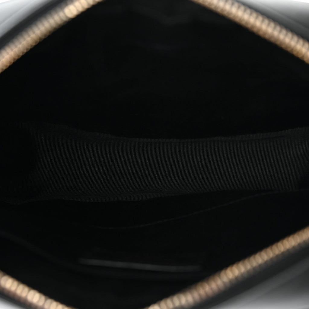 Calfskin Matelasse Monogram Lou Camera Bag Black