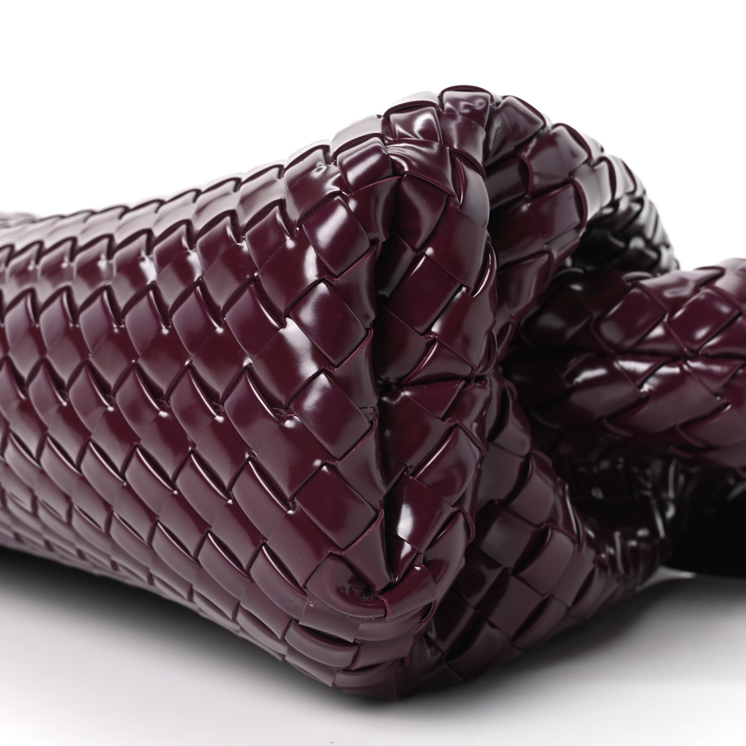 Polished Nappa Intrecciato Small Padded The Handle Tote Mystic