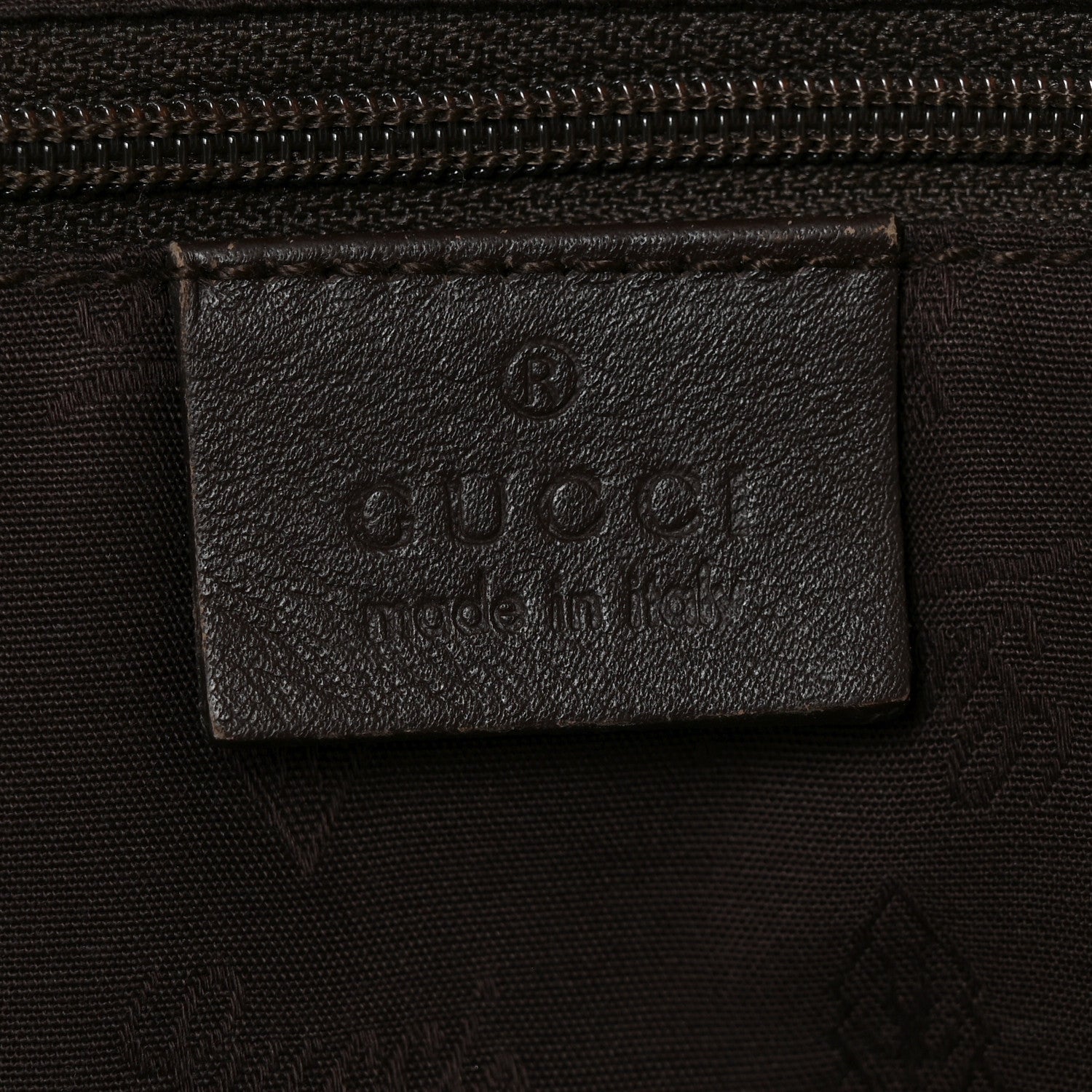 Guccissima Large Sukey Tote Dark Brown