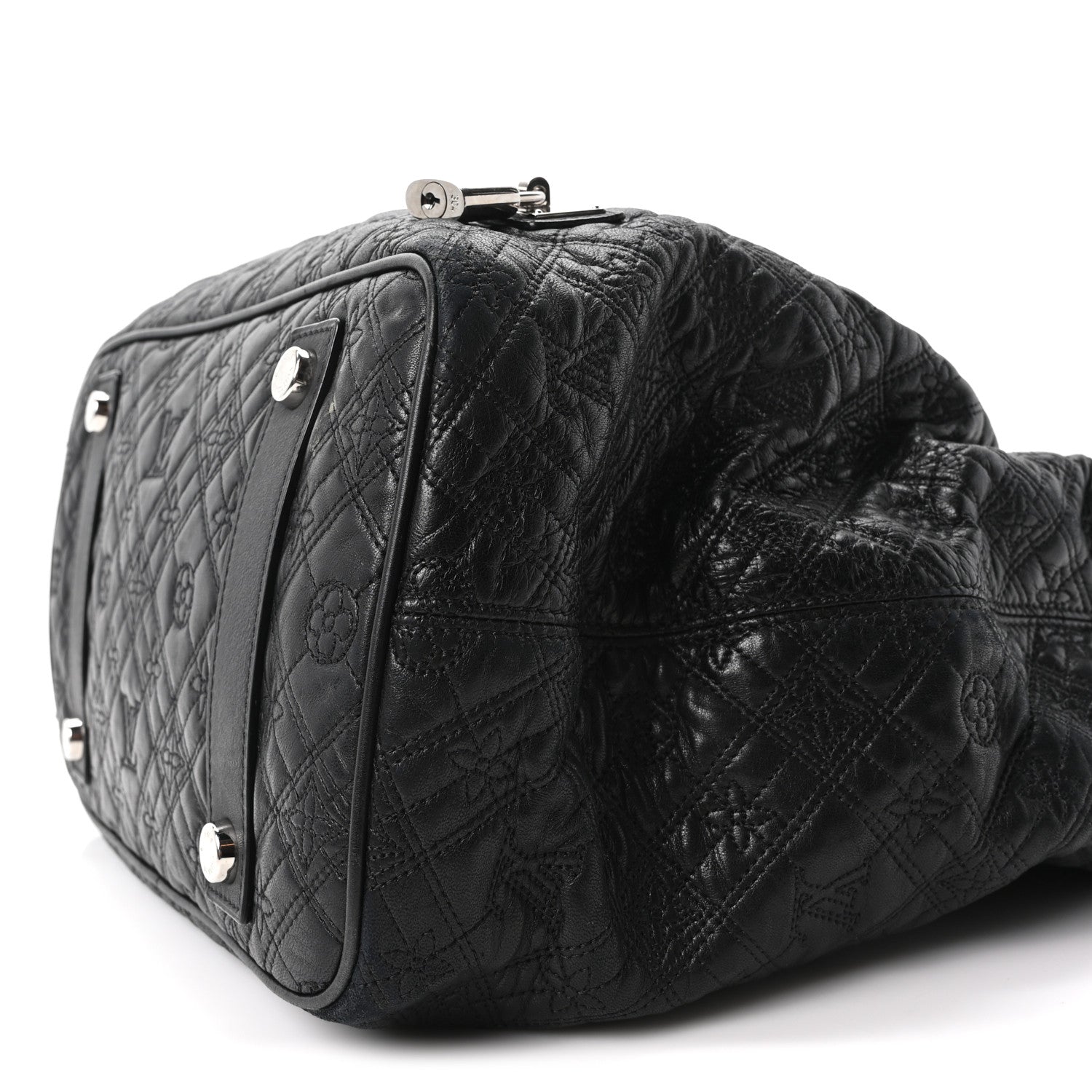 Monogram Lambskin Antheia Lilia GM Black