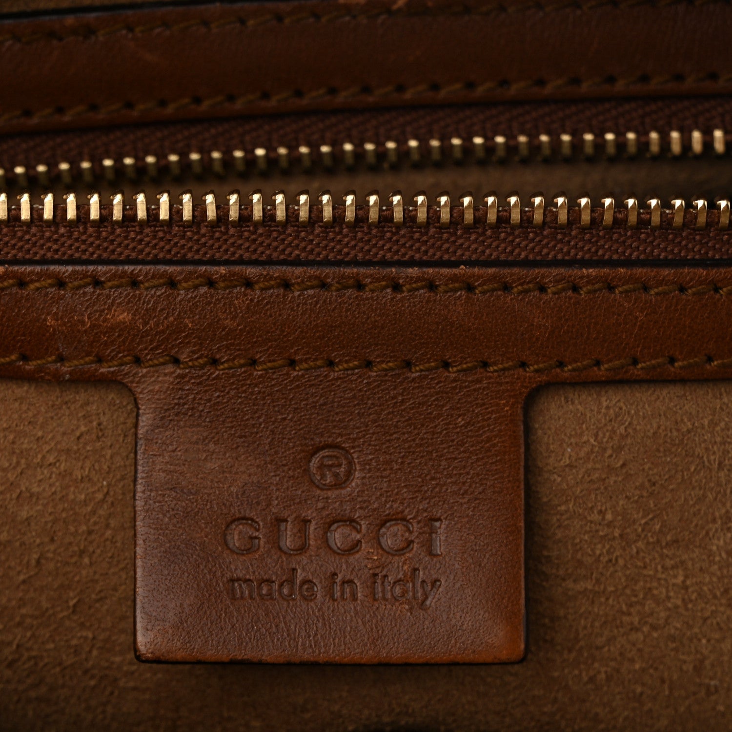 GG Supreme Monogram Cuoio Toscano Small Boston Beige Ebony Cuir